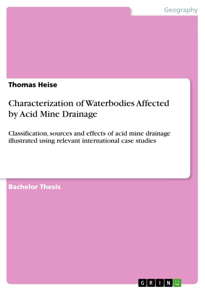 Characterization of Waterbodies Affected by Acid Mine Drainage main product photo