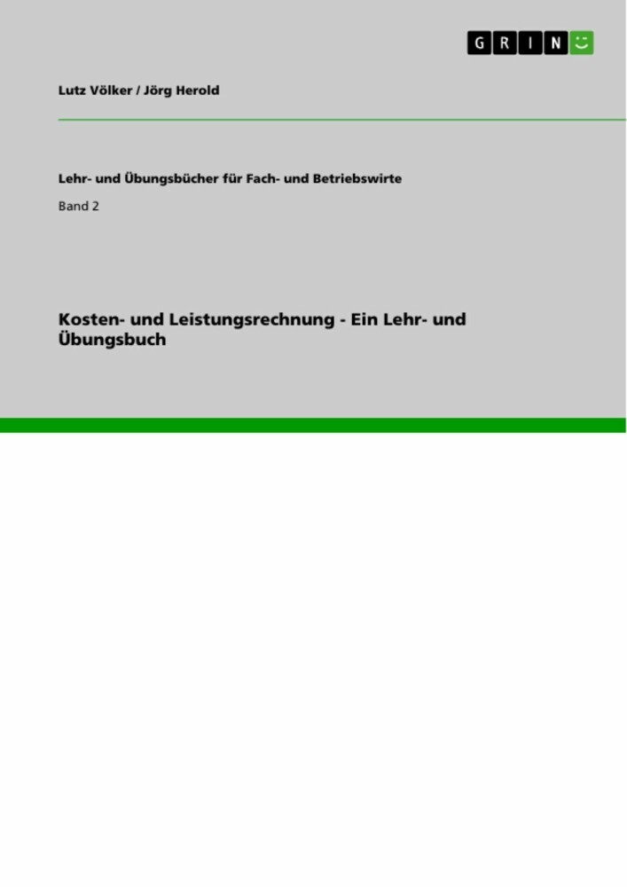 Kosten- und Leistungsrechnung - Ein Lehr- und Übungsbuch main product photo