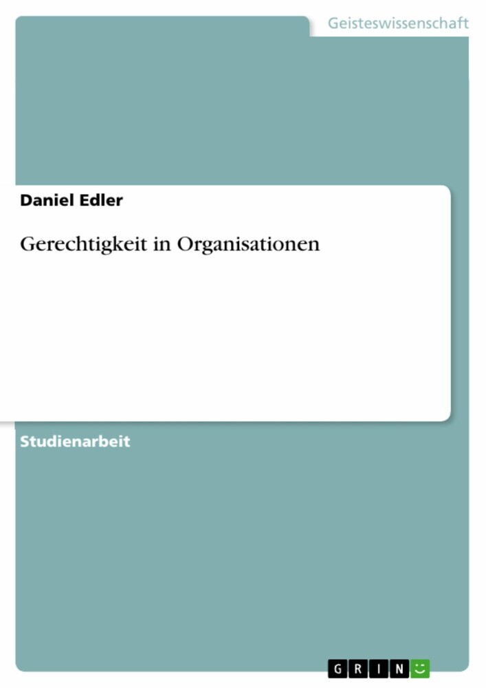 Gerechtigkeit in Organisationen main product photo