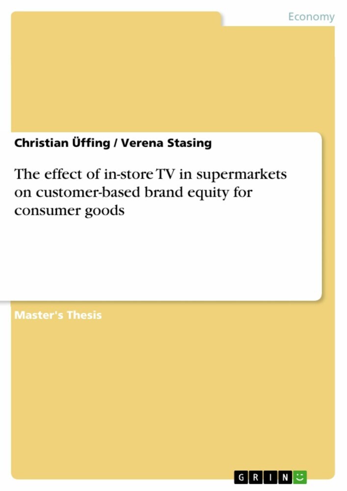 The effect of in-store TV in supermarkets on customer-based brand equity for consumer goods main product photo