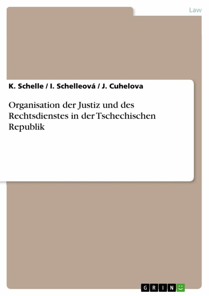 Organisation der Justiz und des Rechtsdienstes in der Tschechischen Republik main product photo