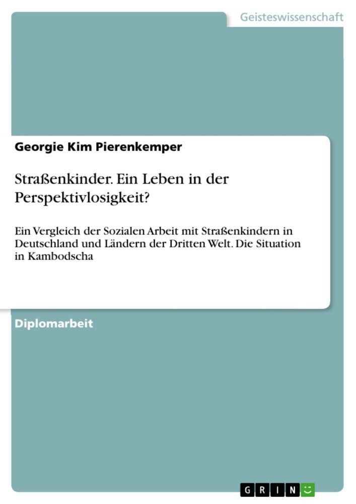 Straßenkinder. Ein Leben in der Perspektivlosigkeit? main product photo
