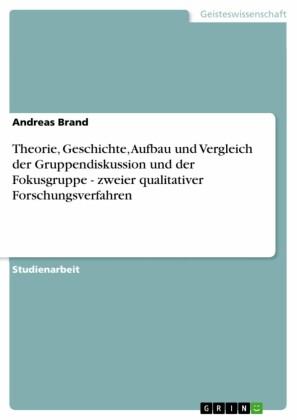 Theorie, Geschichte, Aufbau und Vergleich der Gruppendiskussion und der Fokusgruppe  - zweier qualitativer Forschungsverfahren