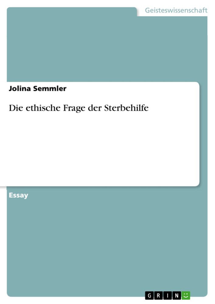 Die ethische Frage der Sterbehilfe main product photo