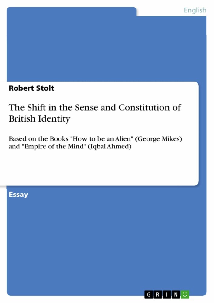 The Shift in the Sense and Constitution of British Identity main product photo