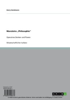 Mansteins Philosophie