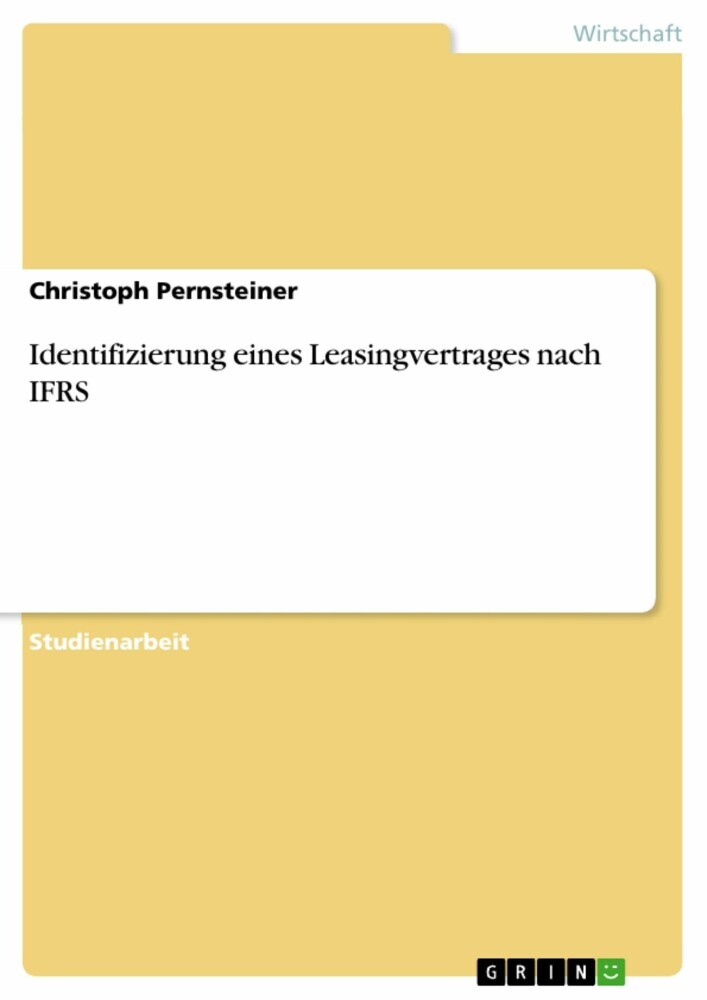 Identifizierung eines Leasingvertrages nach IFRS main product photo