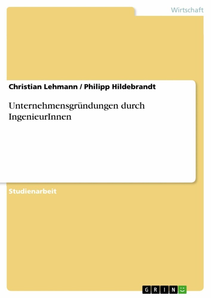 Unternehmensgründungen durch IngenieurInnen main product photo