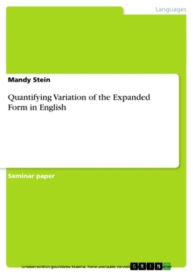 Quantifying Variation of the Expanded Form in English main product photo
