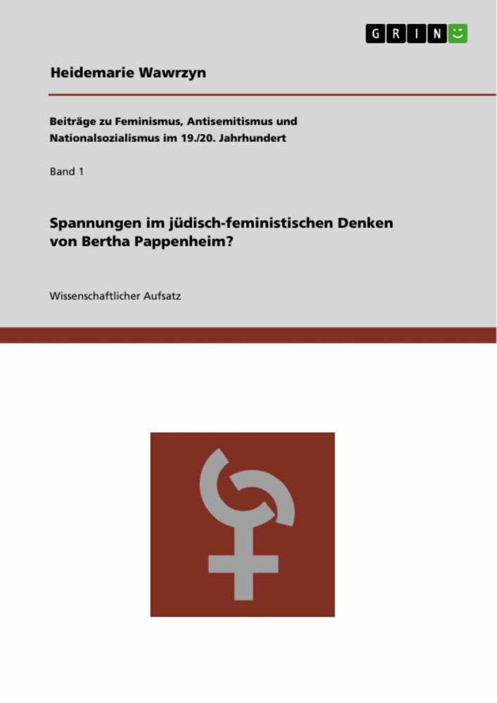 Spannungen im jüdisch-feministischen Denken von Bertha Pappenheim? main product photo
