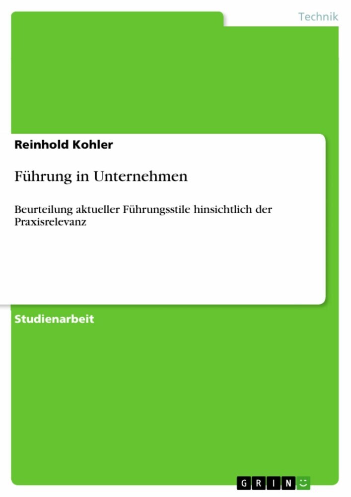 Führung in Unternehmen main product photo