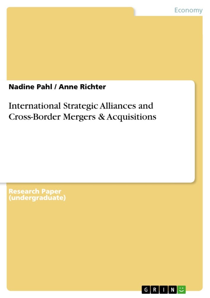 International Strategic Alliances and Cross-Border Mergers & Acquisitions main product photo