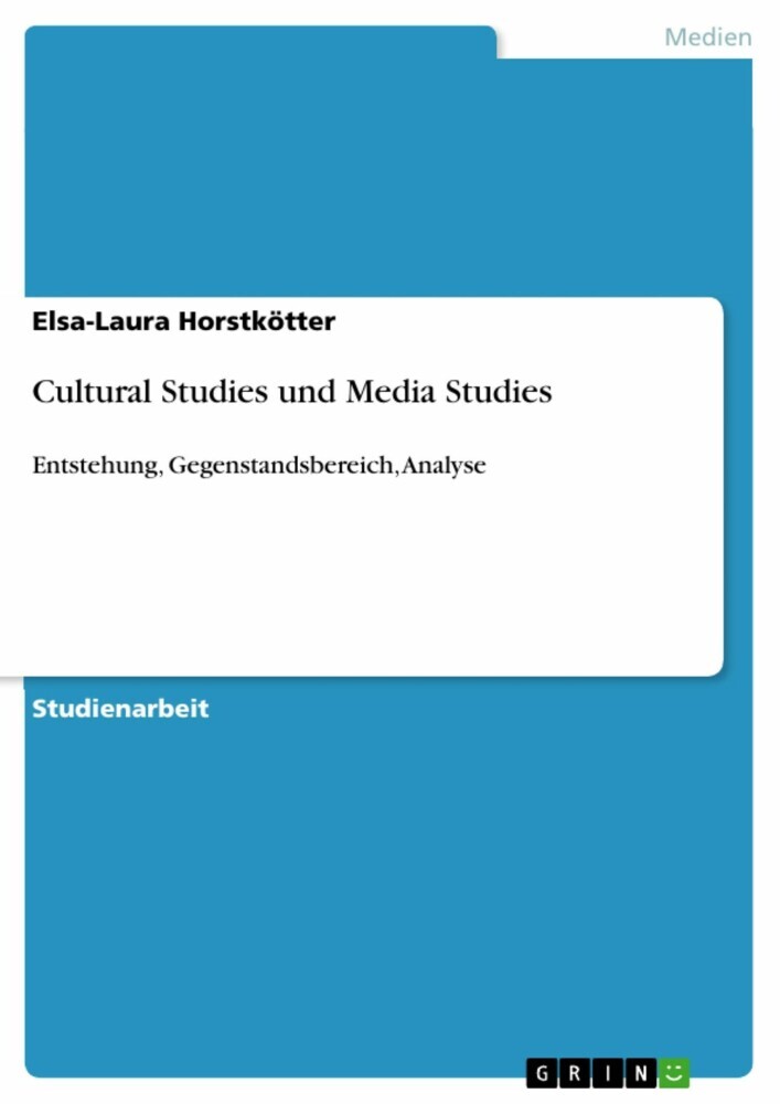 Cultural Studies und Media Studies main product photo