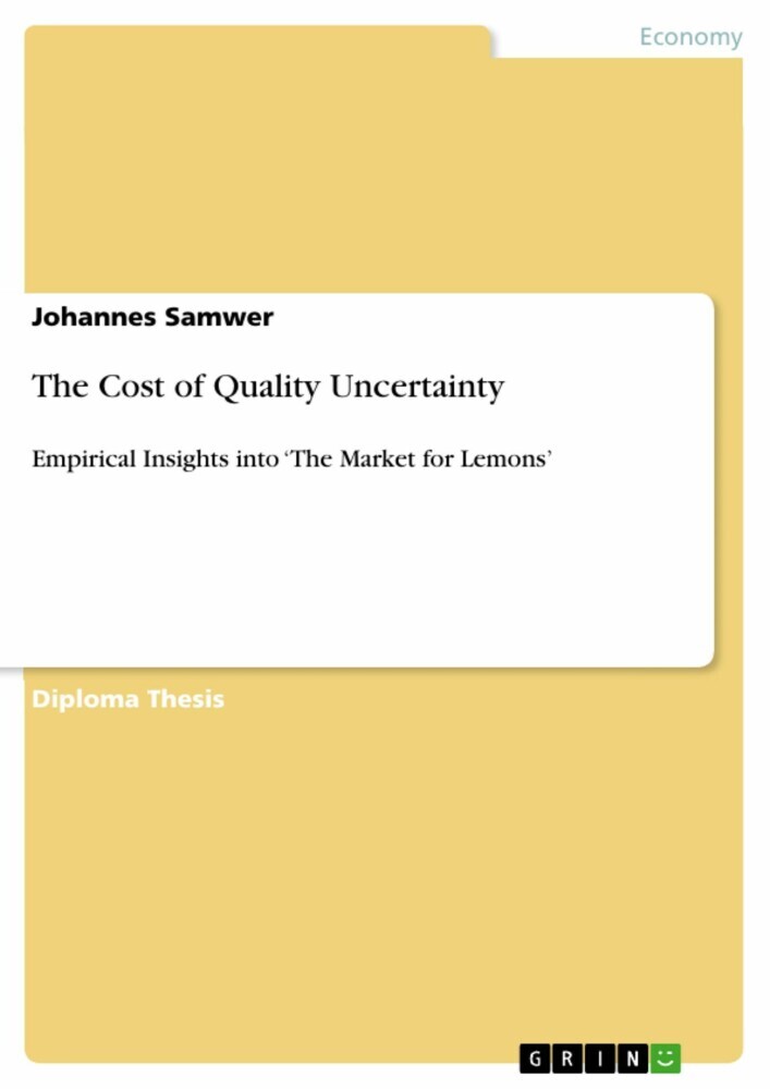 The Cost of Quality Uncertainty main product photo