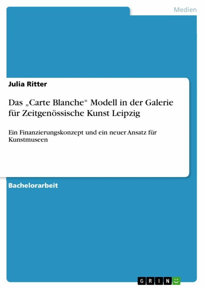 Das 'Carte Blanche' Modell in der Galerie für Zeitgenössische Kunst Leipzig main product photo