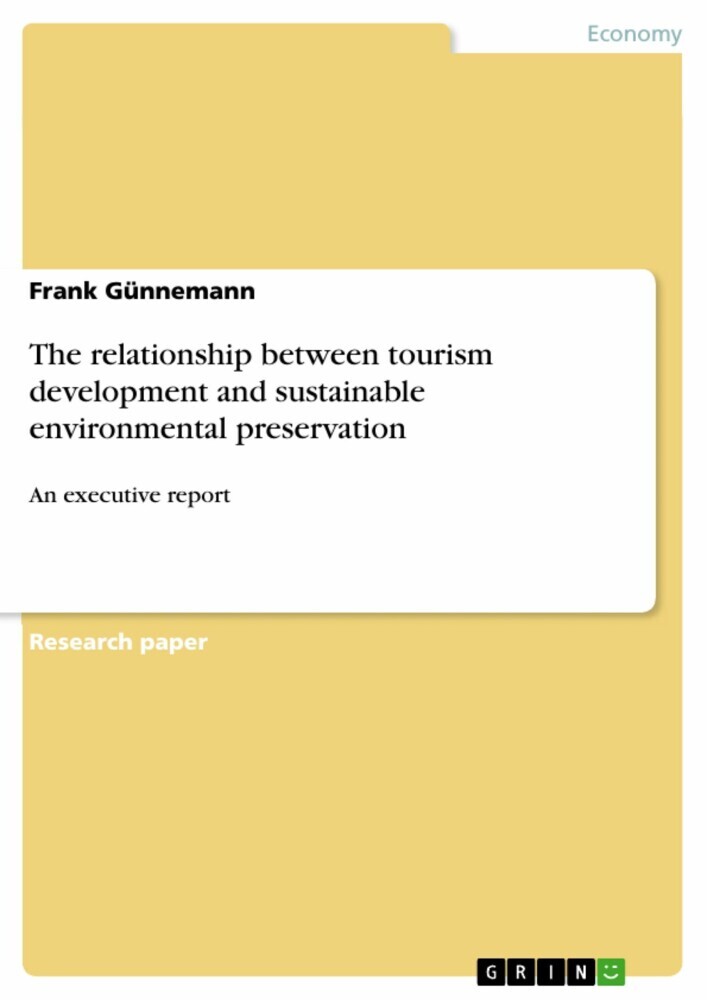 The relationship between tourism development and sustainable environmental preservation main product photo