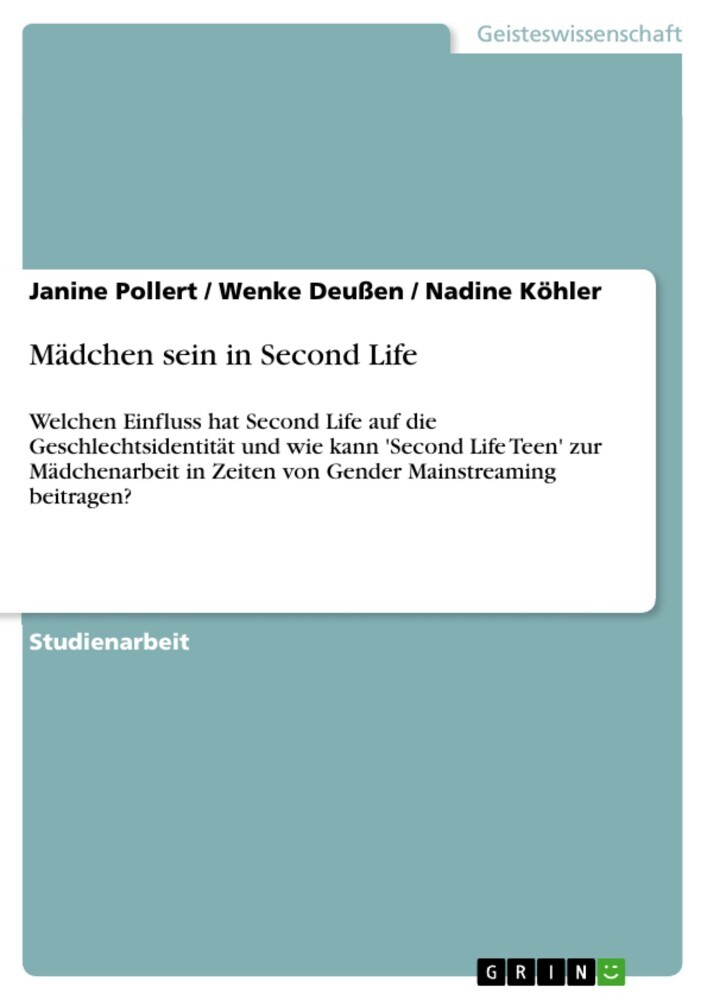 Mädchen sein in Second Life main product photo