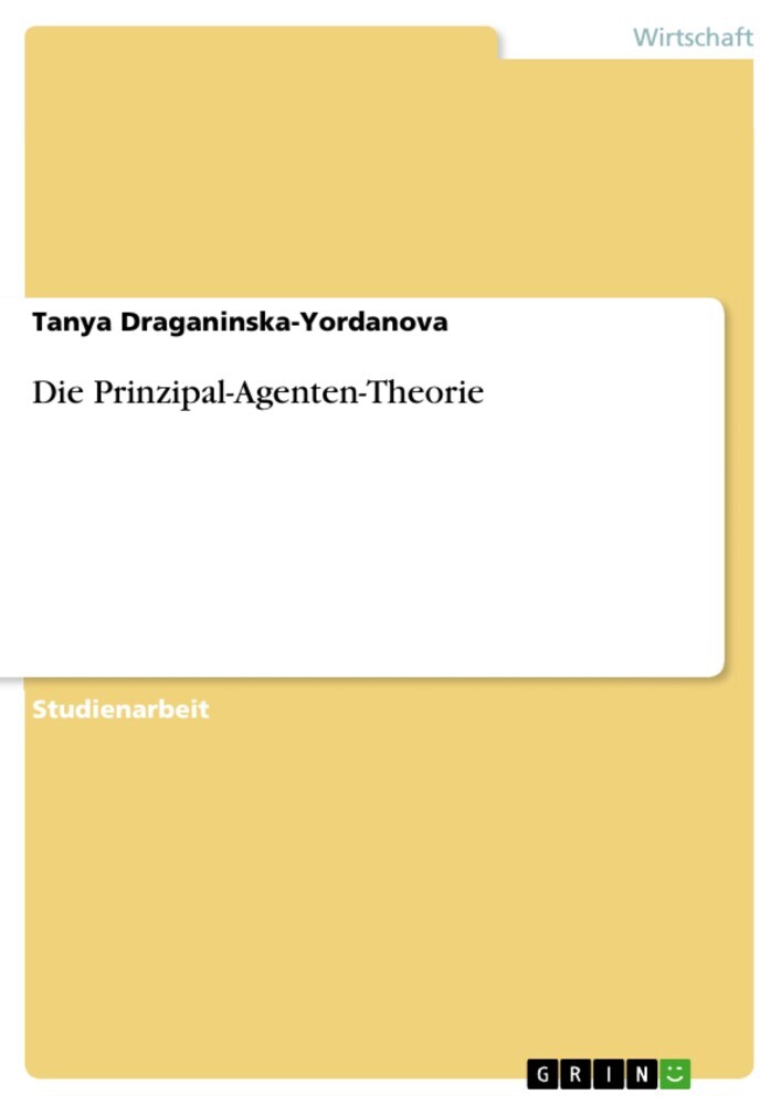 Die Prinzipal-Agenten-Theorie main product photo