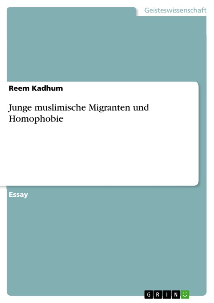 Junge muslimische Migranten und Homophobie main product photo