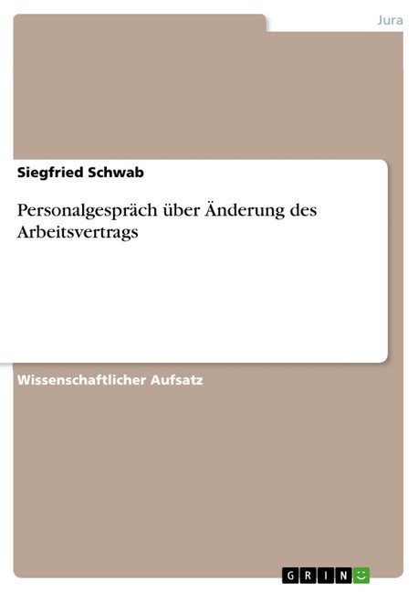 Personalgespräch über Änderung des Arbeitsvertrags main product photo