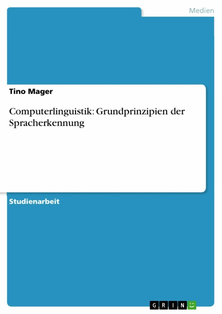 Computerlinguistik: Grundprinzipien der Spracherkennung main product photo
