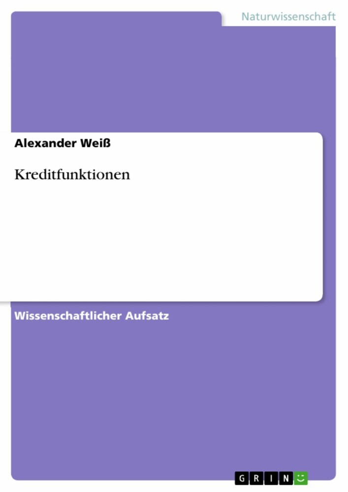 Kreditfunktionen main product photo