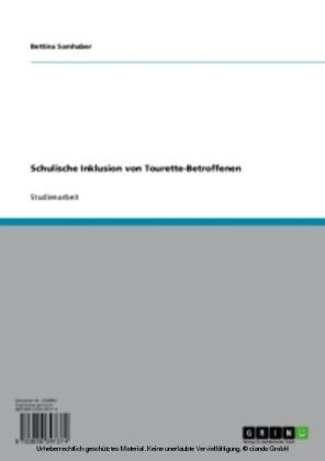 Schulische Inklusion von Tourette-Betroffenen
