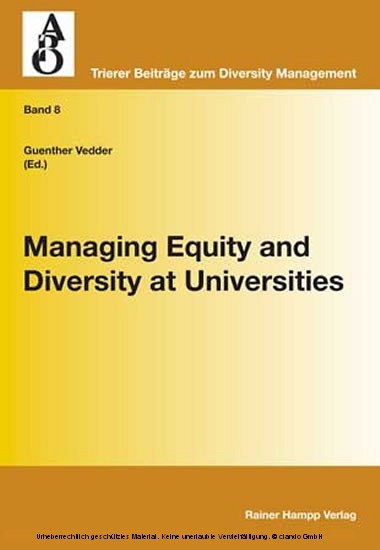 Managing Equity and Diversity at Universities main product photo