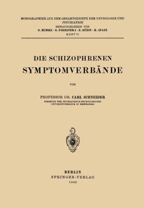 Die Schizophrenen Symptomverbände