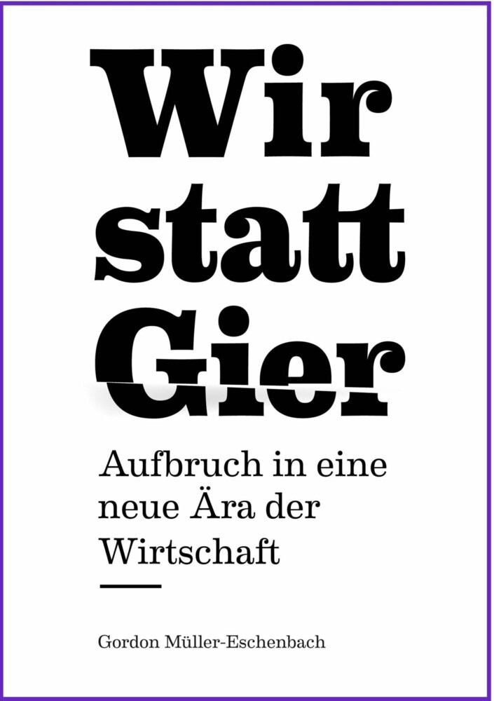 Wir statt Gier main product photo