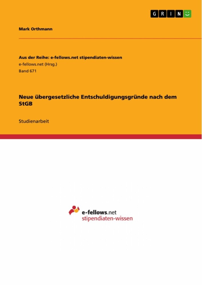 Neue übergesetzliche Entschuldigungsgründe nach dem StGB main product photo