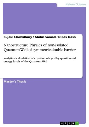 Nanostructure Physics of non-isolated Quantum Well of symmetric double barrier