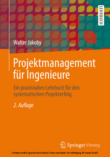Projektmanagement für Ingenieure main product photo
