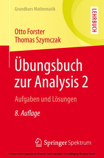 Übungsbuch zur Analysis 2 main product photo