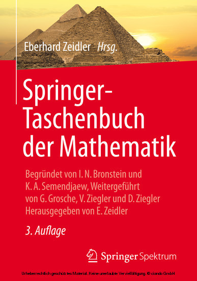 Springer-Taschenbuch der Mathematik main product photo