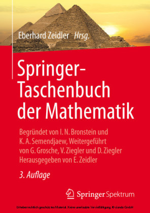 Springer-Taschenbuch der Mathematik