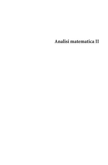 Analisi matematica II main product photo