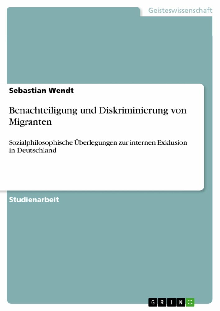 Benachteiligung und Diskriminierung von Migranten main product photo
