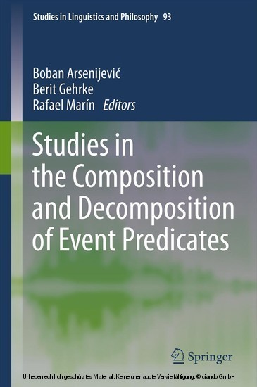 Studies in the Composition and Decomposition of Event Predicates main product photo