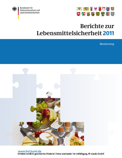 Berichte zur Lebensmittelsicherheit 2011 main product photo