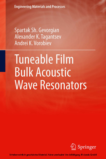 Tuneable Film Bulk Acoustic Wave Resonators main product photo