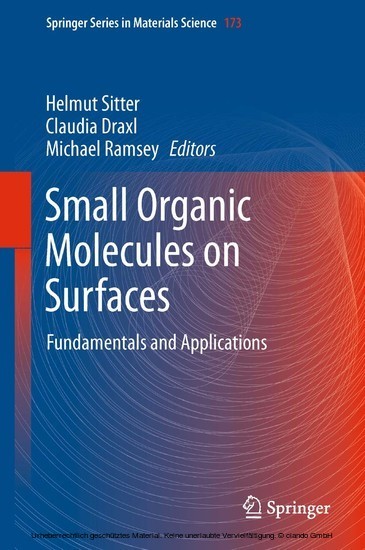 Small Organic Molecules on Surfaces main product photo