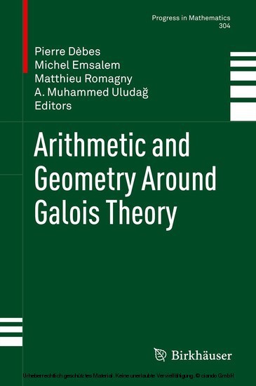 Arithmetic and Geometry Around Galois Theory main product photo