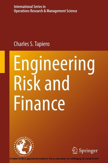 Engineering Risk and Finance main product photo
