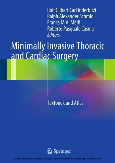 Minimally Invasive Thoracic and Cardiac Surgery main product photo