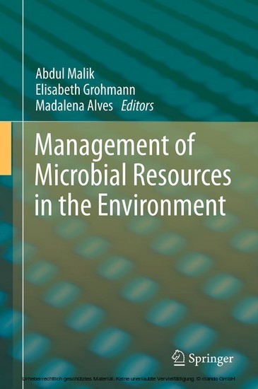 Management of Microbial Resources in the Environment main product photo