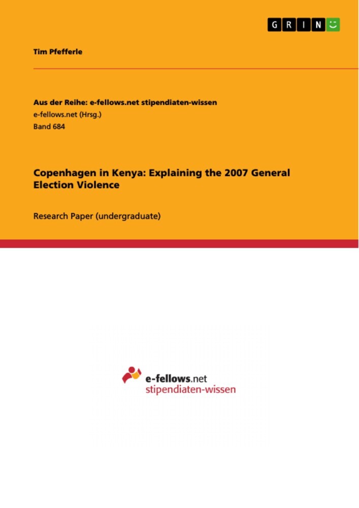 Copenhagen in Kenya: Explaining the 2007 General Election Violence main product photo