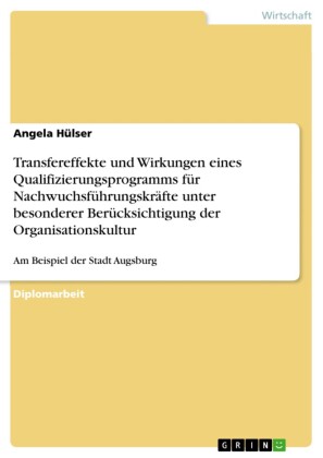 Transfereffekte und Wirkungen eines Qualifizierungsprogramms für Nachwuchsführungskräfte unter besonderer Berücksichtigung der Organisationskultur