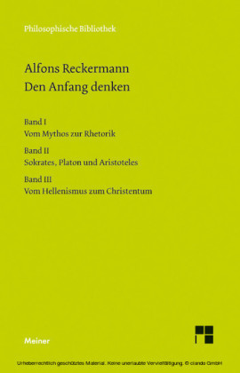 Den Anfang denken Bände I-III
