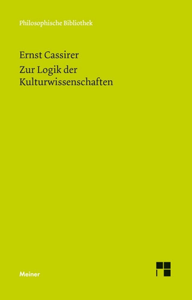 Zur Logik der Kulturwissenschaften. Fünf Studien main product photo
